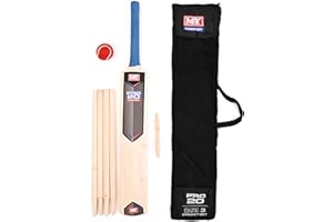 M.Y Set da cricket da 7 pezzi, con borsa per il trasporto, include mazza da cricket, paletti e palla morbida
