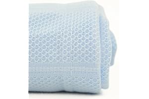 Interweave Healthcare Heavyweight Thermal Throw Blanket Blue Single Bed 180cmx210cm As Used By Hospitals
