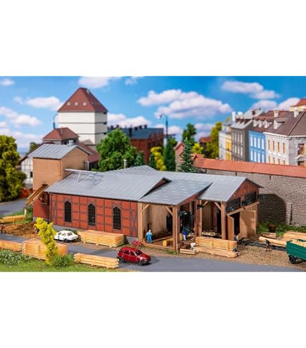 auhagen 11462 HO Dépôt de maintenance ferroviaire avec kit de construction de pente auhagen 11462 HO Dépôt de maintenance ferroviaire avec kit de construction de pente