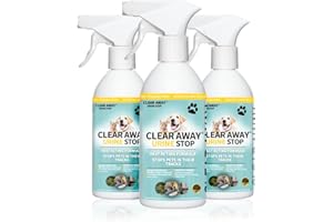 UK GROW Urine Stop by Clear Away: Eco-Friendly Lemon-Scented Pet Deterrent & Odour Eliminator Spray - Safe for All Surfaces, Pets & Children - Versatile Indoor & Outdoor Use - Made in the UK (100ml)