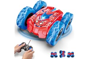 SHAREMI Macchina Telecomandata per Bambini, Giocattolo Spider RC Auto Radiocomandata Camion con LED Luce Macchinine Bimbo Giochi 3-12 Anni Natale Compleanno, Regalo Bambino 3 4 5 6 7 8 9 Anni Maschio Bambina