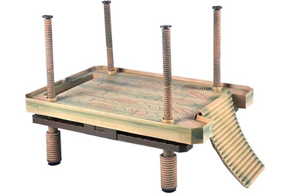 Evilandat Plateforme Flottante Tortue avec Jetée et Echelle Reptile Basking