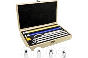 Carbide Woodturning Tools,TTLIFE Wood Turning Tools Kit，Carbide Lathe Tools with Diamond Shape, Round, Square Cutters Replaceable Turning,for Wood Hobbyist or DIY or Carpenter