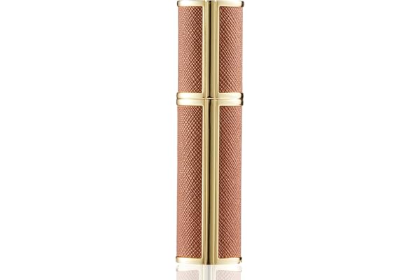 SUBORAWOS Vaporisateur de parfum rechargeable, mini atomiseur de parfum pour les déplacements, flacon pulvérisateur vide pour parfum, sac à main, flacons de parfum pour voyage, 5 ml (marron JB)