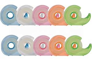 Q-Connect KF27009 Lot de 10 dévidoirs de ruban adhésif portatifs 19 mm x 33 mm (Import Royaume Uni)