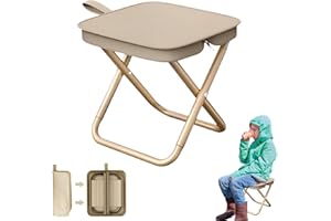 LKPUPKJ Mini Folding Stool and Lightweight, Portable Folding Stool, Mini Outdoor Camping Folding Chairs, Lightweight Folding Stool, Camping Stool, Portable Chair Foldable for Travel, Lightweight Seat