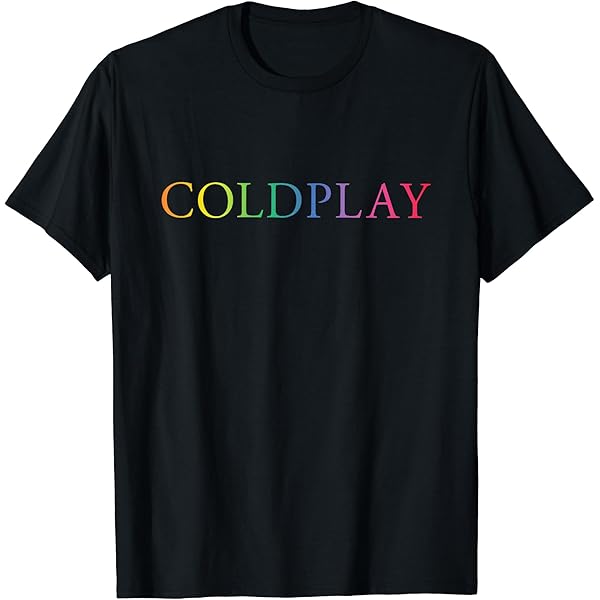 COLDPLAY Sky Full of Stars Mens Soft T-Shirt, Small, Coal