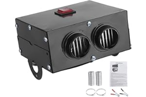 Tbest Desempa?Ador de Coche, 12 V, 400 W 600 W, Calentador, 2 Orificios, Invierno, Calentamiento Rápido, Parabrisas, Eliminación de Escarcha, bajo Nivel de Ruido