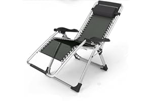ENSHINE Outdoor Indoor Folding Zero Gravity Beach Recliner Adjustable Lounge Chair