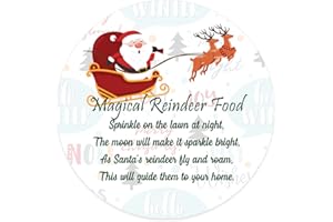Pack of 48 Reindeer Hot Chocolate Stickers (45 mm) Christmas Sticker Papa Prints
