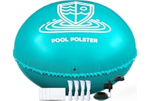 Ryuhic Poolkissen Winter Ø 4m XXL - Pool Luftkissen mit Doppelnaht inkl Reparaturset - Aufblasbare Poolpolster für Winterfeste Poolabdeckung - Frost und Wetterschutz UV beständig Poolpolster