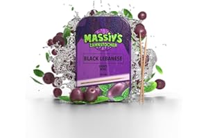 Massiv's Zahnstocher - Zahnstocher mit Geschmack – BLACK LEBANESE Grape Mint – 100 aromatisierte Zahnstocher – frischer Atem – stylische Metalldose – vegan, zuckerfrei, kalorienfrei