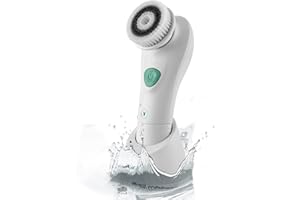 Venga! Elektryczny środek do mycia twarzy, szczotka z miękkim włosiem, 2 ustawienia prędkości, oscylacja 6°, wodoodporność IPX5, VG FAC 3000 BU