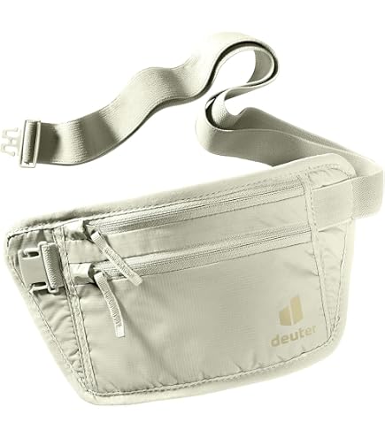 Deuter Security Holster – Sac Banane Antivol, Se Porte Sous Les Vêtements Ou En Bandoulière, Avec Ceinture Ventrale