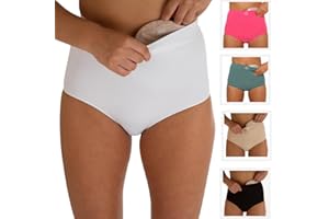 Comfizz Ostomy Underwear for Women – Stoma Knickers for Post-Surgery hernia & C-Section Support – Waist & abdomen support - Soft, Breathable & Secure Fit – Discreet, No-Roll Waist – Durable easy care