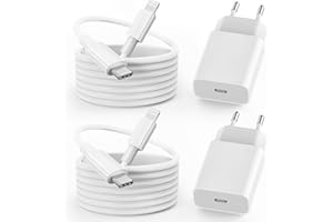 OMBROA for iPhone Ladekabel, 2er-Pack 25W ladekabel iPhone schnellladekabel 2M für iPhone 14 13 12 11 Pro Max XS XR X 8 7 6 Plus 5 iPad, Apple-ladegerät USB-C-auf-Lightning-Kabel