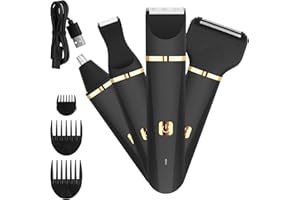 HENAKMSL Damenrasierer Bikini-Trimmer für Frauen für Gesicht, Nase, Augenbrauen, Achselhöhlen, Beine, Schamhaartrimmer für Männer Brust, Rücken, Finger, Zehen Keramikklingen, IPX7 Nass und Trocken Verwenden