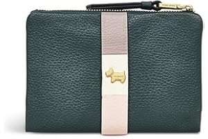 RADLEY London Waterloo Way Medium Bifold Purse for Women in Cedar Soft Grained Leather, Press Stud Fastened Purse with 10 Interior Card Slots