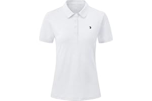 YSENTO Damen Golf Poloshirt Kurzarm Polohemd Schnelltrocknend Atmungsaktiv Sport Tennis Lady-Fit T-Shirts