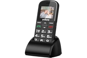 artfone 182 Seniorenhandy mit großen Tasten | Seniorenhandy ohne Vertrag | GSM Dual-SIM-Handy für Senioren mit Notruftaste |1.77 -Inch Rentner Handy |1400 mAh