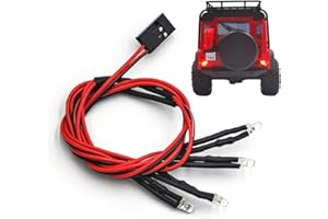 Runup Faros delanteros y traseros, focos LED para TRX-4M Bronco Defender 1/18 RC Crawler piezas de actualización