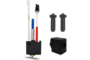 HIKUDIY Kobra 2 Series Hotend Kit, Extruder V5 J-Head Print Head with 0.4mm Nozzle and Silicone Sock for Anycubic Kobra 2, Kobra 2 Plus, Kobra 2 Max, Kobra 2 Pro, Kobra 2 Neo High Speed 3D Printer
