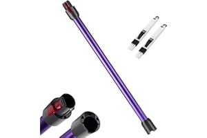 VONSERA Tubo Telescopico per Dyson, Stelo Rigido Estensibile Compatibile per Dyson V7 V8 V10 V11 V15 Aspirapolvere, Tubo Prolunga Lunghezza 73 CM con Due Piccole Spazzole 2in1 (Viola)