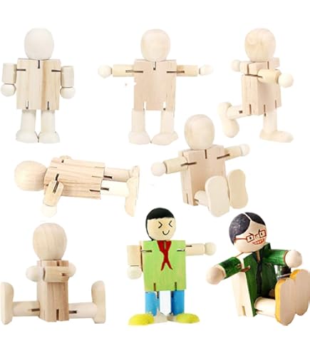Figurine Articulée DIY Kit Poupée En Bois Et Sisal Rayher 14cm
