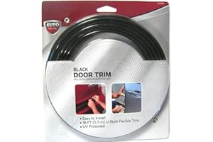 Fiinix Auto Drive Car Door Edge Protector | Guards & Protects Doors & Windows from Scratches, Bumps & Dents | Anti-Collision & Anti-Scratch U-Style Flexible Trim | 5.5m, Black
