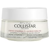 Collistar Attivi Puri Cream Vitamin C + Ferulic Acid, Brightening and Antioxidant Facial Treatment, Protects from Free Radica