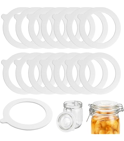 Einkochringe Wiederverwendbar 20 Stück Weck-Gummiringe Aus Silikon – 95x70 Mm, Ersatz Für Einmachgläser, Spülmaschinenfest, Wiederverwendbar