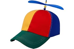 thematys Divertente e colorato copricapo con elica | misura universale | adulti e bambini | protezione dalla pioggia e dal sole