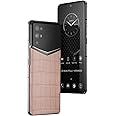 Vertu iVERTU Alligator Skin 5G Phone, Unlocked Smartphone, Secure Encrypted, 64MP Camera, 12+512G, 120Hz FHD+(1080 * 2400) OLED Display, Dual SIM, Fast Charge (Coral Pink)