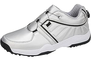 PENXZT Women Golf Shoes Extra Wide Fit Casual Leather Sneakers Breathable Big Size