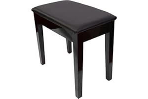 STEINHOVEN PRELUDE Piano Stool with Book Storage (Polished Ebony)
