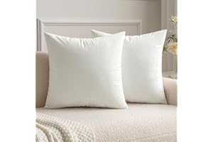 MIULEE Funda de Cojines Navidad de Terciopelo Cojines de Sofá Funda de Almohada Decorativo para Silla Cama Habitación Dormitorio Salón Sala de Estar Oficina 2 Piezas 50x50 cm Blanco Puro