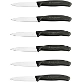 Vıctorınox Sebze - Soyma Bı&ccedil;ağı 8Cm Siyah 6'Lı Set
