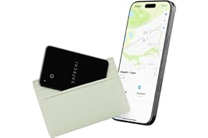 ‎SATECHI SATECHI FindAll Air GPS Wallet Tag Z Funkcją Apple Find My, Alertem O Zgubieniu, Głośnym Dźwiękiem, Ładowaniem Bezprzewodowym, Lekką Kartą GPS, Lokalizatorem Dla iPhone, iPad I Mac – Czarny