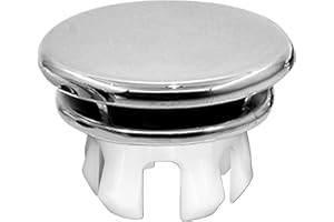 KNOPPO® Waschbecken Überlauf Abdeckung, Überlaufblende - Mirror (6 verschiedene Design-Modelle) chrom