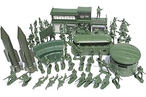 URFEDA 56 PC de Acción Conjunto del Ejército Figuras, Unidad de Defensa Militar Juego de Soldados Fuerzas Armadas, Tanques de Juguete Soldado Militar Parque Infantil Aviones Banderas de Batalla