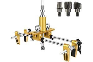 CEIEVER Dörrlås Hålsöppnarkit, Instickslås Mortiser Kit Hålsåg Med 3 Stycken Massivt Trä Vulframstålblad Träbearbetning Låssa