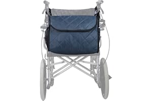 3DTENGKIT Wheelchair Backpack Bag, Wheelchair Bag,6Colors - Large Tote Accessory to Hang on Back- Lightweight, Wheelchair Storage Organizers for Walkers, Rollators, Scooters (Navy Blue)
