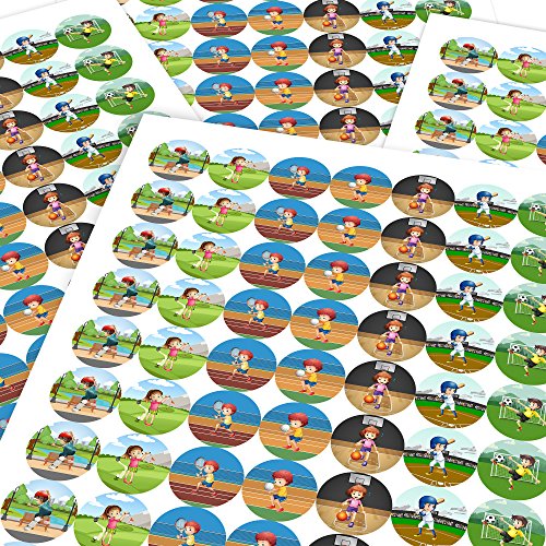 Buy Exciting PE Characters Reward Sticker Labels, 70 Labels @ 2.5cm ...