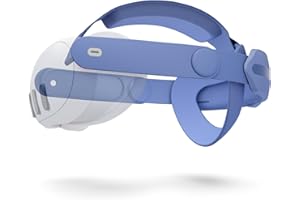 Aubika Color Cinturino Elite per Meta Quest 3/ Quest 3S, Ricambio Reversibile e Regolabile per Gli Accessori Oculus Elite, per La Moda e & Gioco e & Fitness (Blu)