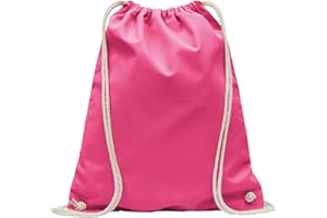 ELES VIDA Bolsa de Deporte de algodón, Certificado Oeko-Tex, Bolsa de Cuerdas, Bolsa de Gimnasia