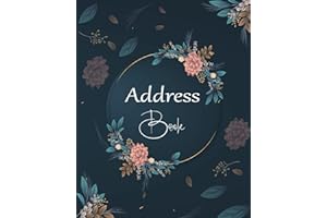 Address Book: Large Print Address Book with Tabs, More than 300 Entry Spaces! Pretty Floral design
