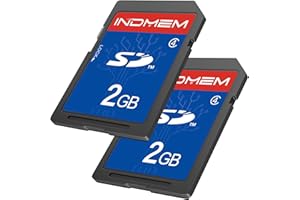 INDMEM SD Card 2GB 2 Packs Class 4 MLC Secure Digital Flash Memory Card Camera Card