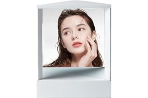 Huasean Mirror Non Reversing, Nicht Umgekehrter Schminkspiegel, Linker Und Rechter, Nicht Umgekehrter Spiegel, Sehen Sie Ihr Wahres Ich Durch Diesen Nicht Umgekehrten Spiegel