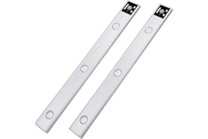 SUNJULY Lot de 2 lampes LED sous meuble de cuisine - 40 cm - Avec détecteur de mouvement - 3 couleurs à intensité variable - 1200 mAh - Rechargeable par USB - Pour escaliers, chambre à coucher,