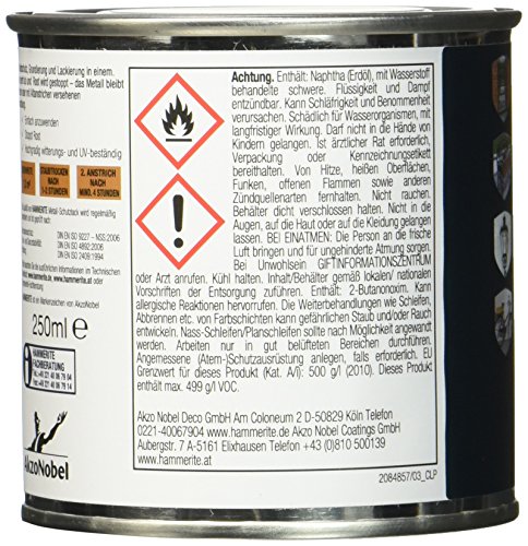 AKZO NOBEL (DIY HAMMERITE) Metall-Schutzlack matt 0,250 L, 5134931 - 3